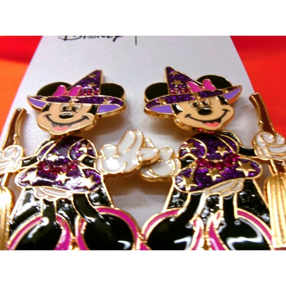 Disney X Baublebar Minnie Mouse Halloween Witch Earrings - Picture 4 of 6